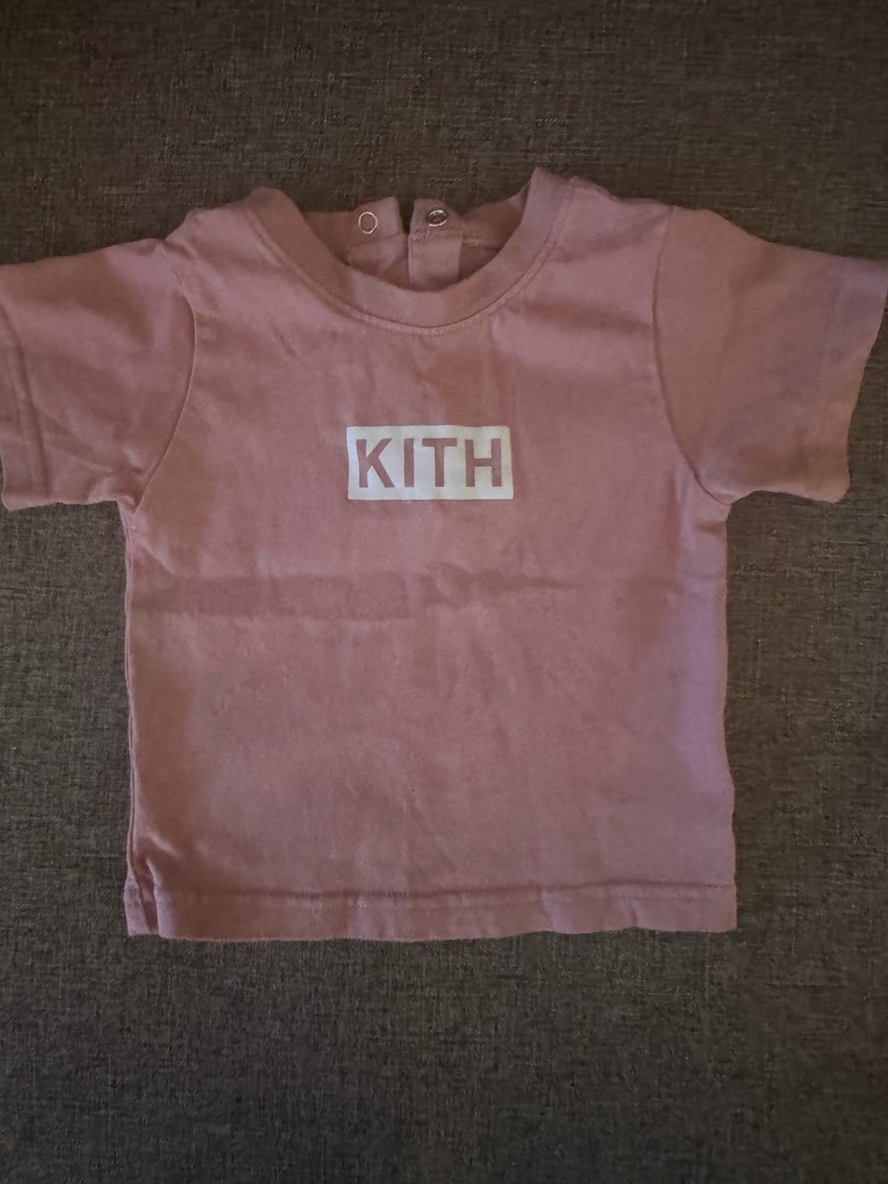 KITH Pink Kids Logo Tee